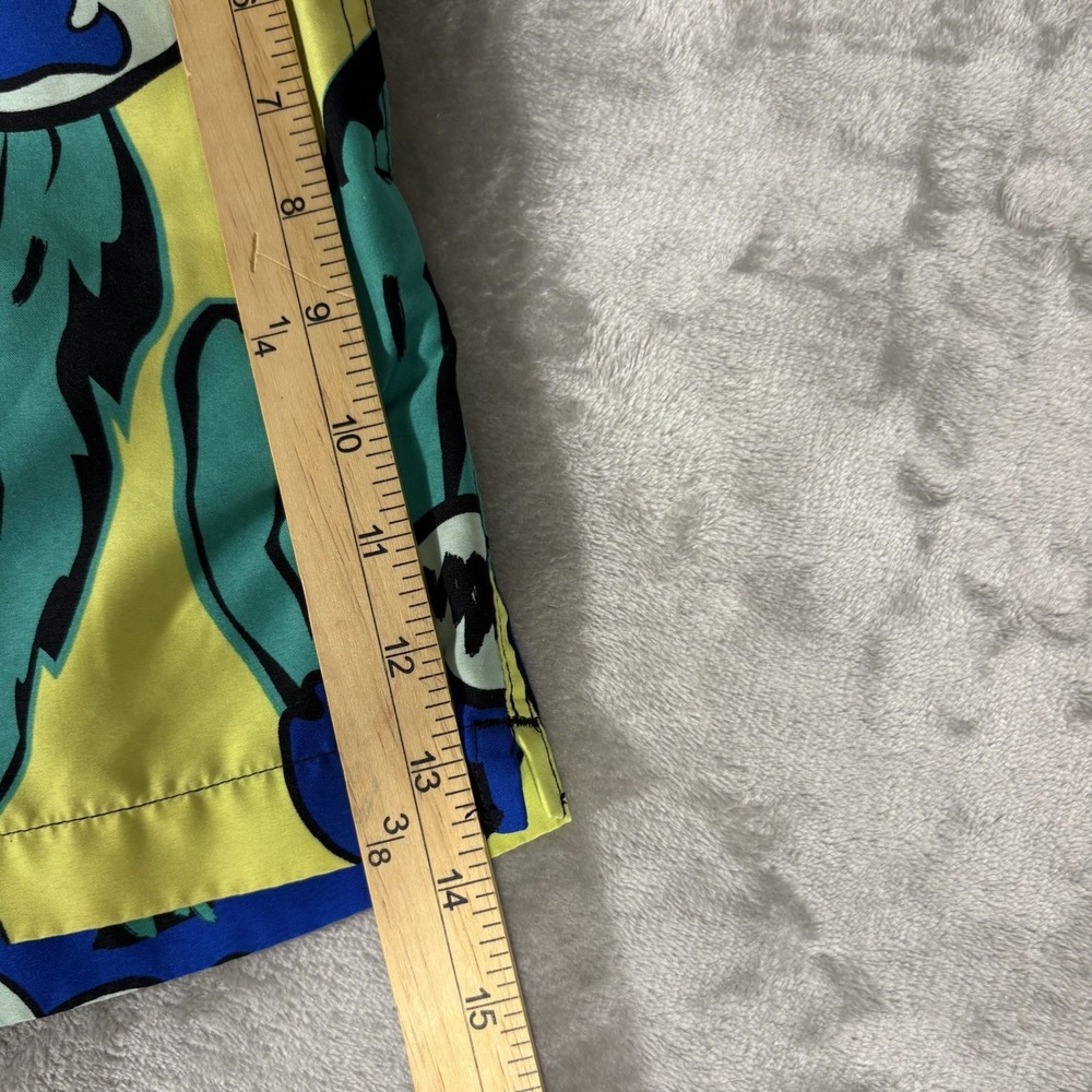 Chubbies Swim Trunks Mens Medium Yellow 4.5" Palm Print Quick Dry Surfer Beach - Picture 3 of 11